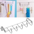 Stainless Steel 5-Hook Kitchen Cabinet Door Hook Bathroom Organizer Hanger Hooks Towel Hat Coat Clothes Cabinet Draw Door hook. 