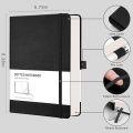 "A5 Dotted Notebook | with 100 GSM PU Leather Cover | Great for Writing, Planning, and School or Office Needs". 