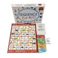Sequence for Kids - Board Game. 