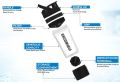 2 IN 1 Protein Shaker Bottle Gym Sports Water Bottle Protein Mixer Shaker Bottle (700ml). 