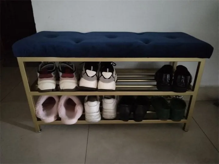 MS%20Metal%20Entrance%20Shoe%20Rack,%20Large%20Capacity%20Luxury%20Upholstered%20Shoe%20Storage%20Bench%20with%20Velvet%20Seat,%20Modern%20Shoe%20Bench%20for%20Hallway%20Accent%20Furniture%20-%20Image%204