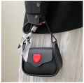 DishyKooker Crossbody Bags For Women Trendy Flap Crossbody Purse Cute Heart Shape Contrast Color Trend Simple Handbag Messenger Bags. 