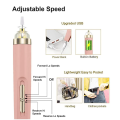 Rechargeable Portable Nail Art Drill Machine With Light and 5 Bits. 