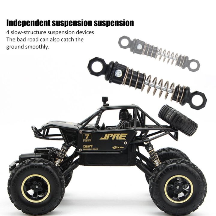 Rock Crawler Electric RC Vehicles 4x4 Alloyed Remote Control Toy Car for Kids & Boys