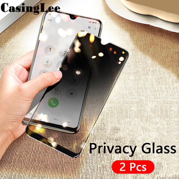 2PCS for Moto G30 Privacy Glass Screen Protector Film for Motorola G30 Full Cover Screen Privacy Film Tempered Glass Case