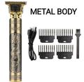 Original Vintage T9 Professional Hair Trimmer for Men | Genuine Rechargeable Metal Hair Clipper with Steel Body | Barber-Grade Cutting Machine. 