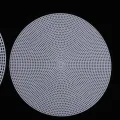 Round Plastic Canvas Shapes Circles Sheets for Embroidery Crafting 6" inch Diameter. 