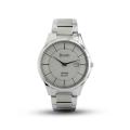 Bonito K-5131-ST-WHT Metal Band Men Watch. 