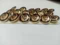Golden Metal Brass Blazer Buttons Set-KS. 