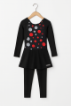 Girls Swimsuit – 1-Piece Full Coverage Swimwear With Frill | Long Sleeves | Age 5–12 | Black & Navy Blue. 