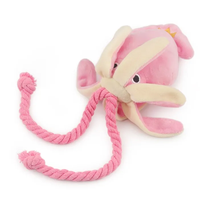 %E3%80%90Footprint%E3%80%91%20Cute%20Squid%20Small%20Dog%20Toy%20Sound%20BB%20Plush%20Pet%20Puppy%20Rope%20Toys%20Pink%20Chew%20Squeak%20Toys%20For%20Cat%20-%20Image%204