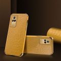 lthmy for vivo V21e 4G Phone Case Leather Crocodile Pattern Plating Soft TPU Shockproof Anti-scratch Four Corners 360 Degree Protection Back Cover. 