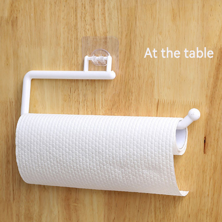 L-Shape Adhesive Hook Wall Mounted Cloth Coats Hats Hanger Towels Roll Paper Cup Kitchen Rack