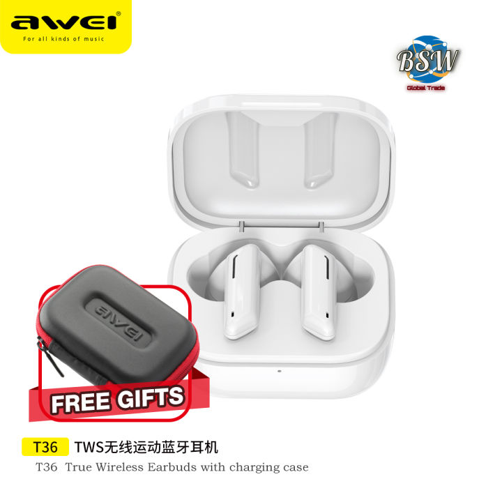 AWEI T36 - TWS Wireless Earphone Bluetooth 5.0 Mini Earbuds Touch Control