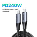 UGREEN 100W Gen2 Type C to USB C 5A Cable for iphone 16 Samsung S25 S24 Note 9 8 iPad Pro 2024 MacBook Air 2019 PD 60W Quick Charge 4.0 USB-C Fast Charger Cable 1m for MacBook Pro 2024 USB3.1 Thunderbolt3 Type C Charger Data Cable. 