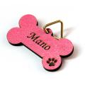 Wooden Bone Shape Is For Dogs & Cats. 