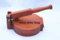 Heavy Wooden Tortilla Press, Tortilla Maker, Wooden Roti Maker, Puri Maker. 