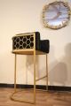 Iron Bar Stools for Kitchen and Living Room - Honeycomb Design Bar Stool Chair. 