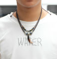 【shengxiong6525】Vintage wolf tooth beaded weavod prayer necklace-Bohemia jewelry. 