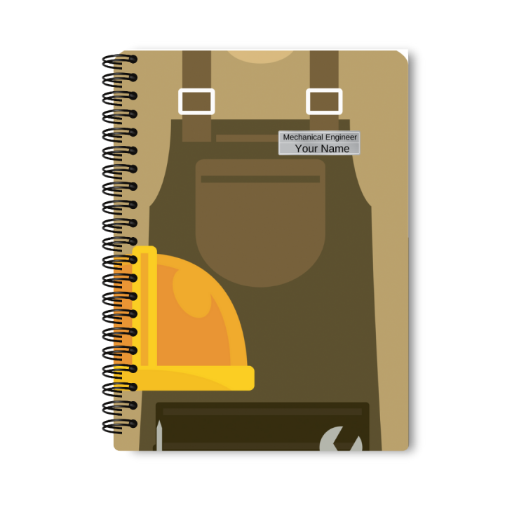 Personalized Engineer Notepad Mayfair Moments - Mechanical Engineer Spiral Notebook | Custom A4 Size ...