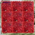 Artificial Rose Wall Panel Exquisite 3d Floral Wall Backdrop for Wedding Baby Shower Parties Diy Square Rose Flower Wall Panel for Stunning Photography Prop Flower Wall Panel Decor. 
