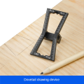 Black Woodworking Dovetail Aluminum Alloy Woodworking Dovetail Template Tool Small DIY Woodworking Tools. 