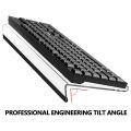 Acrylic Keyboard Holder,Acrylic Tilted Computer Keyboard Holder Clear Keyboard Stand for Ergonomic Typing Office Desk B. 