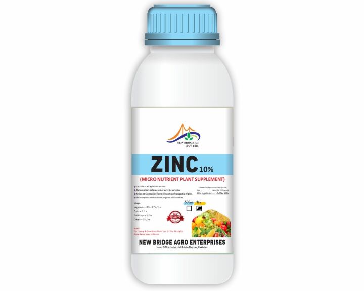 zinc 10% liquid 500 ml & 1 liter plant and soil fertilizer