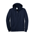 Plain Navy Blue Fleece Zipper Hoodie / Jacket for Men. 