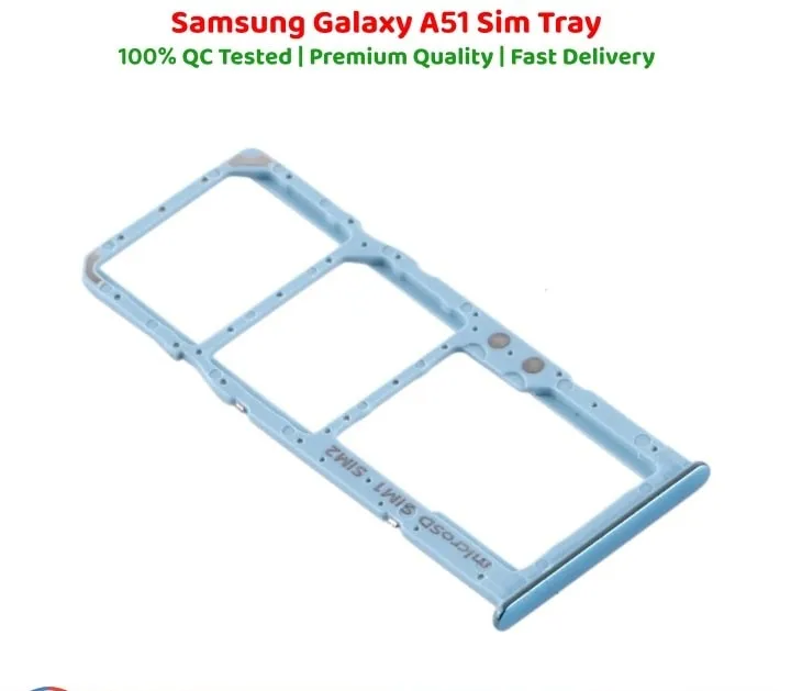 Samsung Galaxy A51 Dual SIM Tray Sim Jacket Sim Slot Sim Door For Samsung Galaxy A51 _ Blue