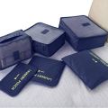 Travel Storage Cube Bag 6 Pcs Set Organize Pouch Luggage Organizers Zip Bags Laundry Pouch Clothes Packing Cube. 