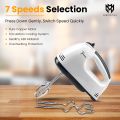Ultra Fast Egg Beater - Mixer - Cake Cream Beater - Hand Mixer - Hand Blender - 180 Walt High power - Electric Beater - Mixer Machine - 5 speed Low to High - Best for, egg Beating, Coffee Whisk, Blending Whip Cream, Cake Baking Tools - Kitchen Accessories. 
