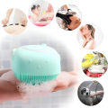 Soft Silicone Bath Brush with Hooks | Baby & Adult Body Scrubber | Random Color | With Box. 