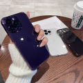 Luxury Plating Transparent Hard Case For iPhone 14 Pro Max Silicone purple Cover funda Deep Purple Phone Case for iPhone 14 Pro Max Cases  With Camera Lens Full Protection Crystal Clear Soft Slim Capa (Deep Purple/Transparent). 
