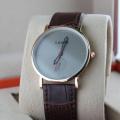 Mens Watch Fashion Simple Watches For Men Analogue Dress Quartz Wrist Watch Man Brown Leather Strap Waterproof. 