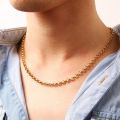 Cacana Stainless Steel Necklaces For Man Women Gold Silver Color For Pendant Round Buckle Donot Fade Jewelry N1870. 