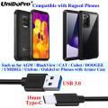 【All Of Me】10mm Tip Type Fast Charger Cable, USB-C OTG Converter for Blackview Oukitel UMiDiGi Doogee Ulefone Rugged Phones. 