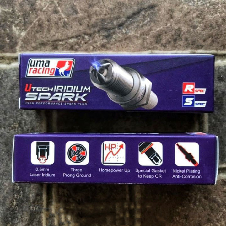 Uma spark plug for Raider, Nmax, Aerox, click, Rs150, GSX, router, Aerox, Mio