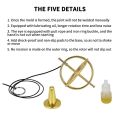 NYT Finger Gyroscope Gyro Scientific Educational Metal Gyroscope Pressure Reliever Classic Toy Traditional Antistress Toy Gyro Adult. 