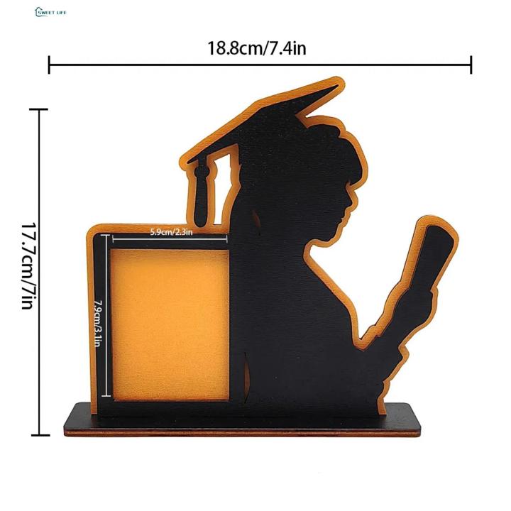 Wooden Graduation Picture Frame Graduation Photo Frame Grad Hat Design for Desktop Display Perfect Gift for Graduates Grad Theme Party Decoration Buy Graduation Theme Picture Frame