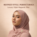 Magnetic Hijab Pins – Premium Quality No-Snag Hijab Clips – Strong Grip, Rust-Free, Stylish Multi-Color Hijab Magnets – Best for Scarf, Dupatta & Fabric Fixing. 