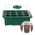 2X Seed Starter Trays Seedling Tray 12 Cells Humidity Adjustable Plant Starter Kit with Dome Greenhouse Grow Trays Green. 