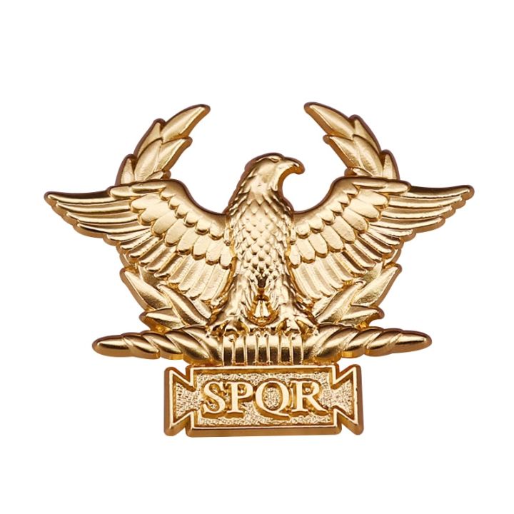 Westair Roman Empire SPQR Military Eagle Ancient Rome pin brooch Golden Emblem Badge
