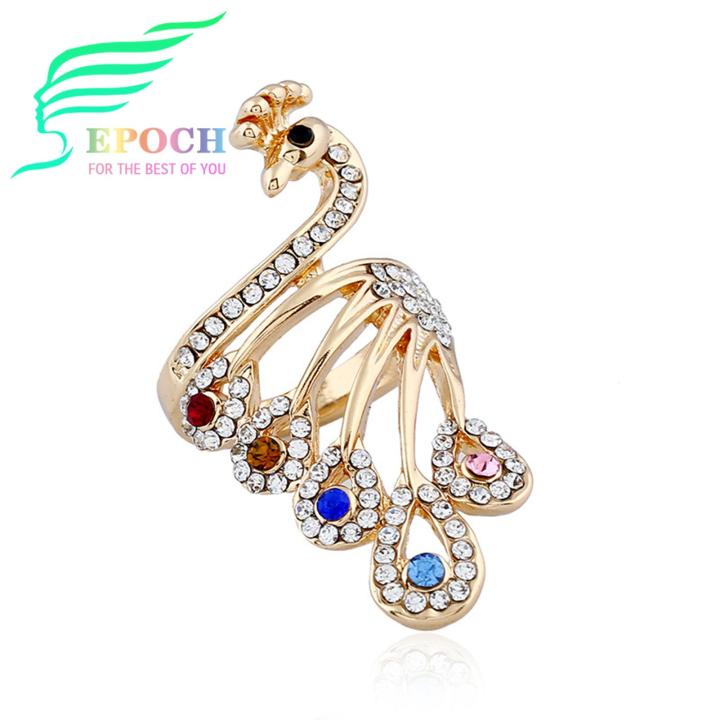 Epoch Knuckle Ring Peacock Shape Temperament Creative Finger Ring