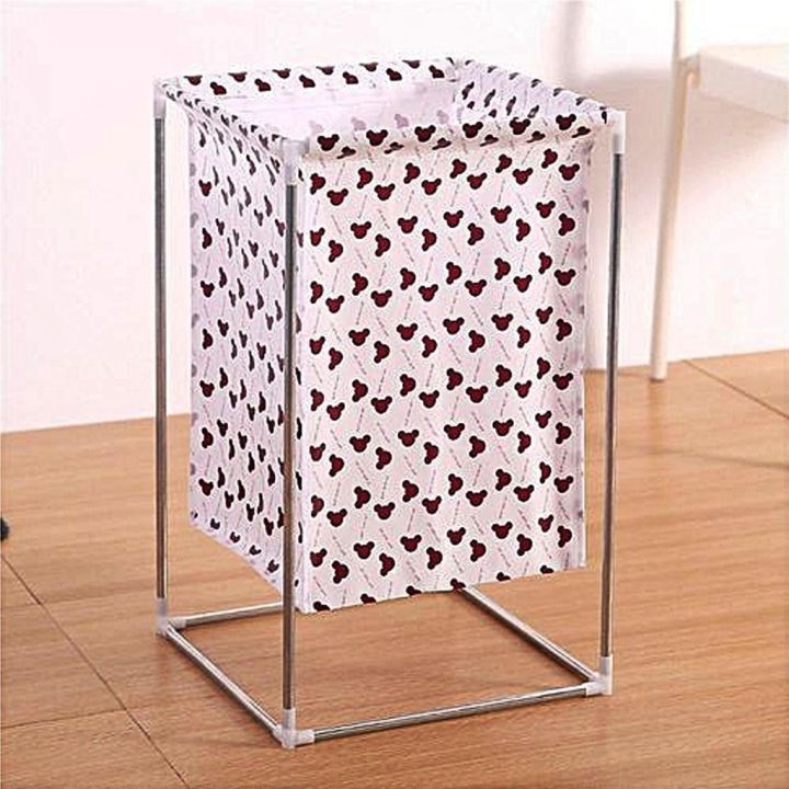 Dirty Clothes Laundry Basket Bamboo Detachable Home Waterproof Laundry Basket