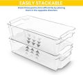 Fast Forward Fridge Organizer  (Pack of 2)  Refrigerator Organizer Bins for Freezers, Countertops, and Cabinets | Pantry Organization in Small, Medium & Large Sizes. 