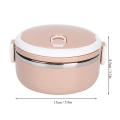 Round Shape Vacuum Lunch Dinner Tiffin Box for School Office with Inner Stainless Steel Material, Durable Sandwich Box, Single Layer Lunch Box ( Multi Color). 