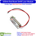 650nm 5mW Red Line Dot Cross Laser Module for DIY, CNC, Alignment & Electronics Projects by Electrica. 