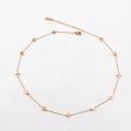 Collars Choker Necklaces For Women Flower Star Shape 45cm+5cm Gold Silver Color Extender Babygirl Necklaces Collier Best Friend. 