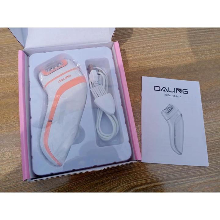 Daling 6015 ladies hair removing machine shaver epilator threading cutter remover cream lotion body shave